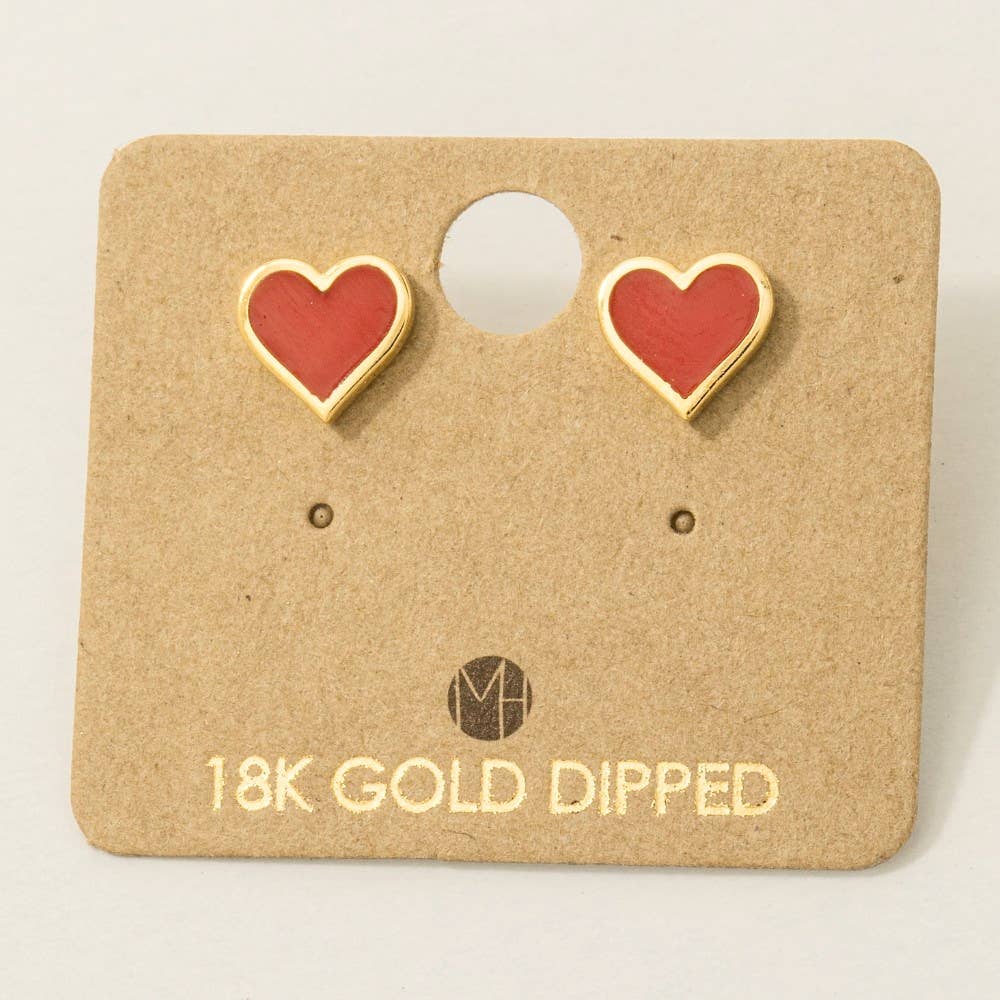 Red & Pink Mini Heart Earrings