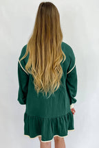 Evergreen Ruffle Dress