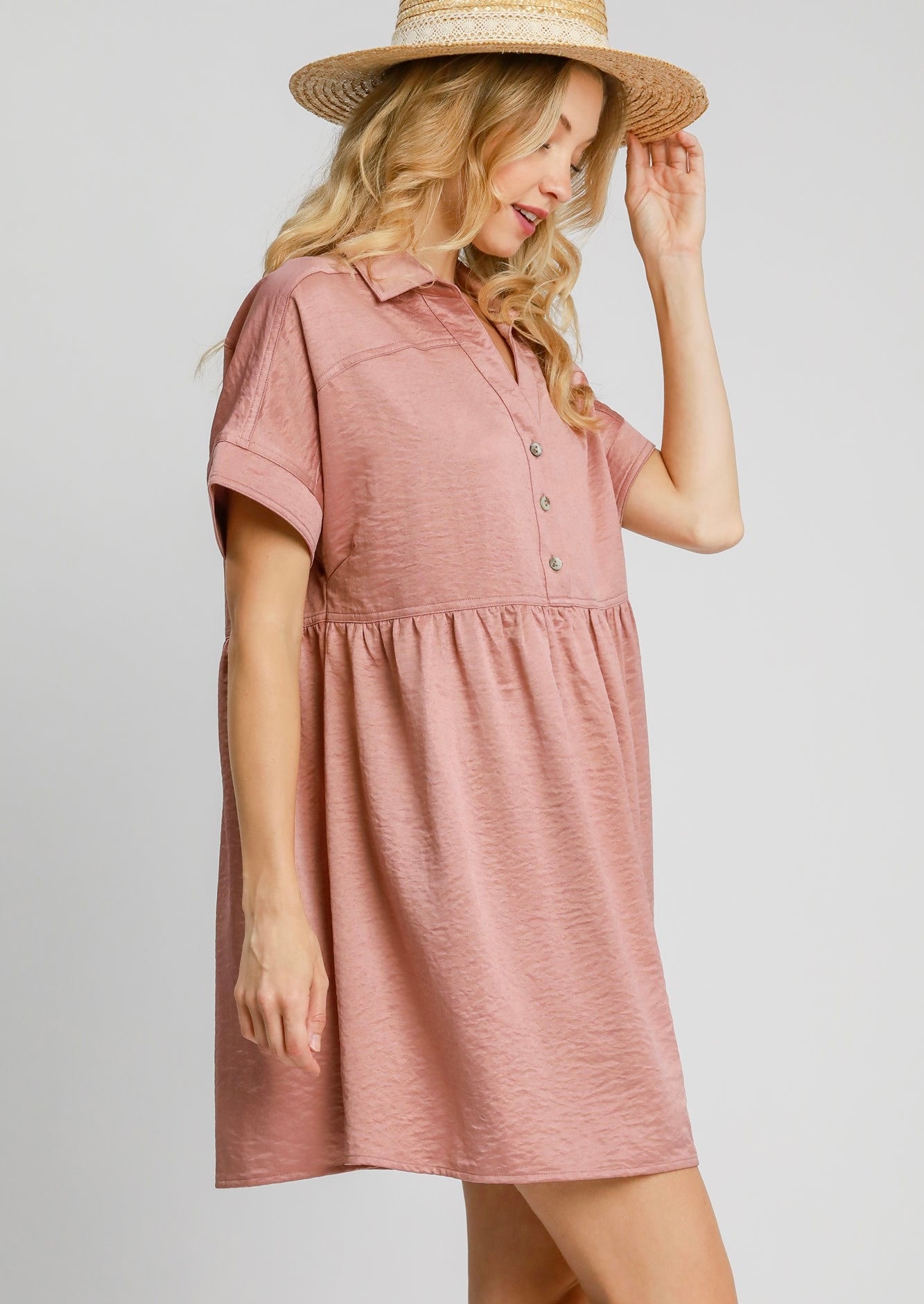 Sutton Washed Satin Dress