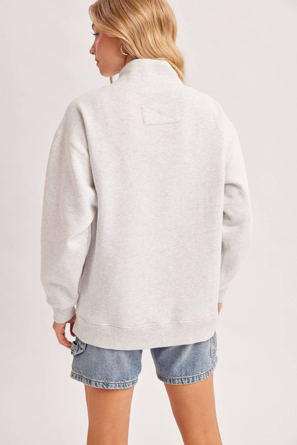 ANNA MOCK NECK PULLOVER