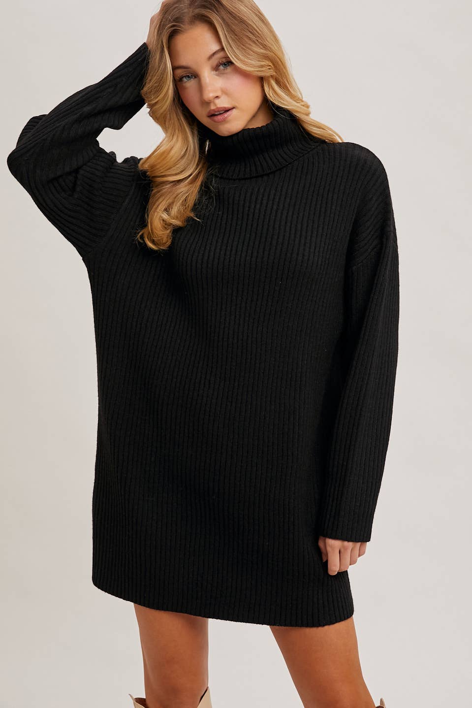Ava Turtle Neck Sweater Dress