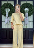 Oversize Tee Drawstring Pants Set
