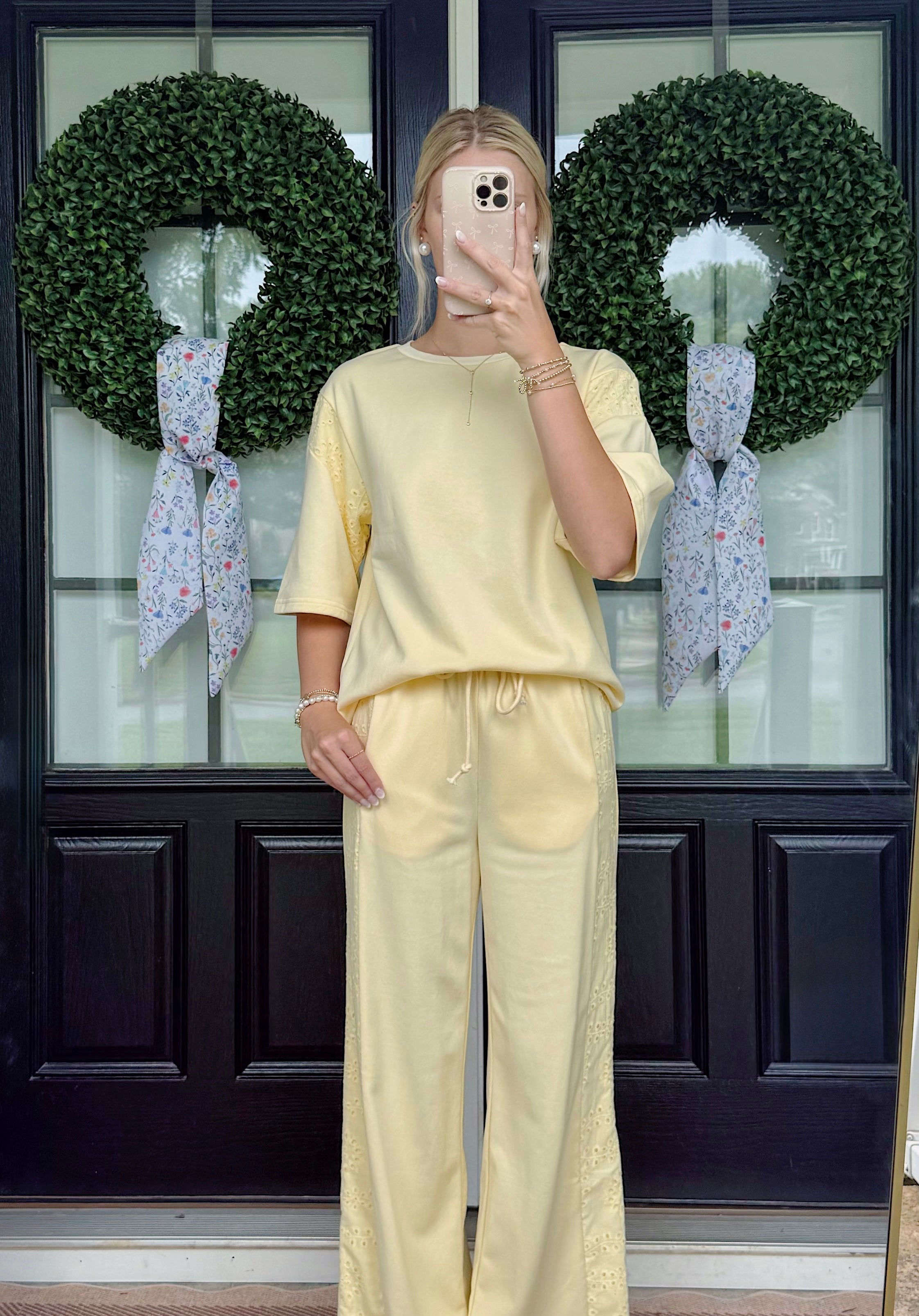 Oversize Tee Drawstring Pants Set