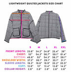 Black & White Checkered Quilted Jacket