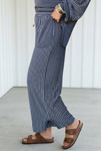 Striped Patchwork Pocket Lounge Set