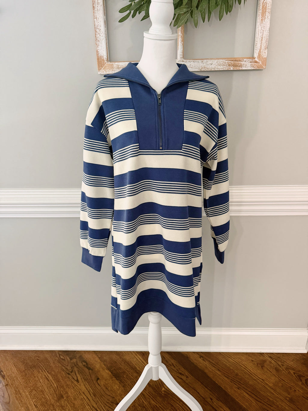 Paige Stripe Zip Up Dress