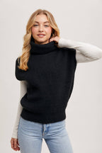 Jade Turtleneck Sweater Vest