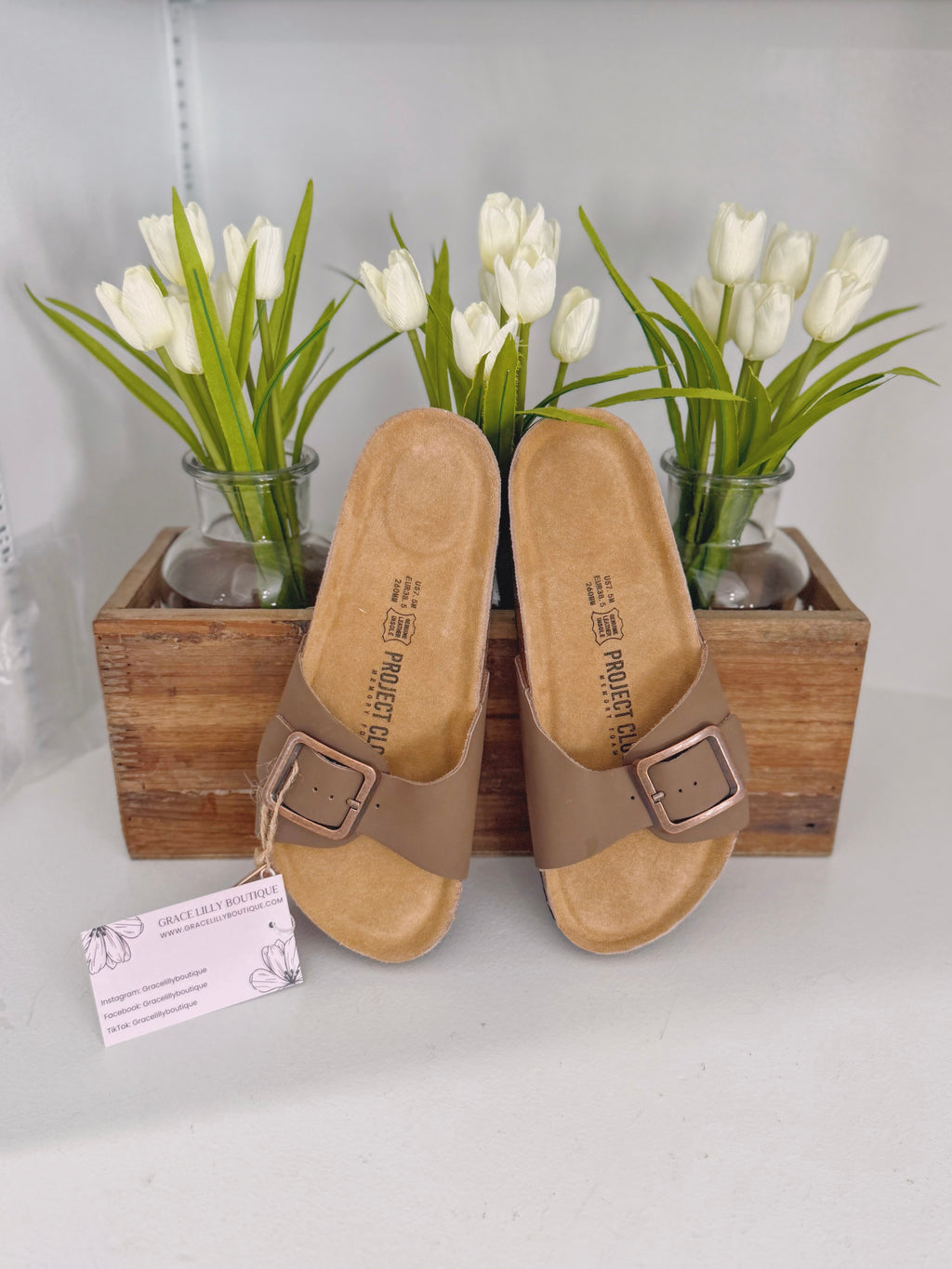 Buckle Slide on Sandals