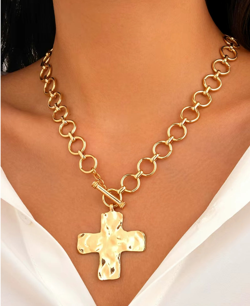 Cross Pendant Chain Necklace