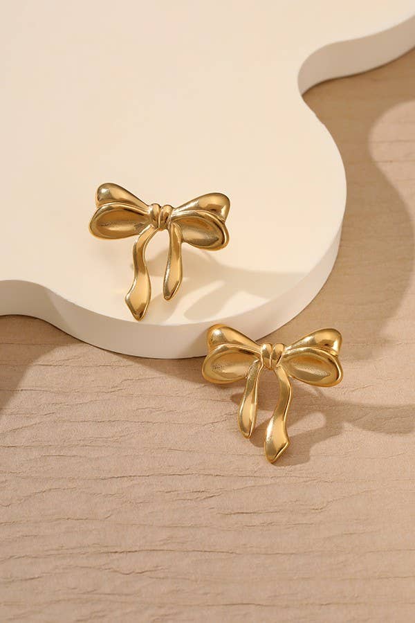 BOW STUD EARRINGS