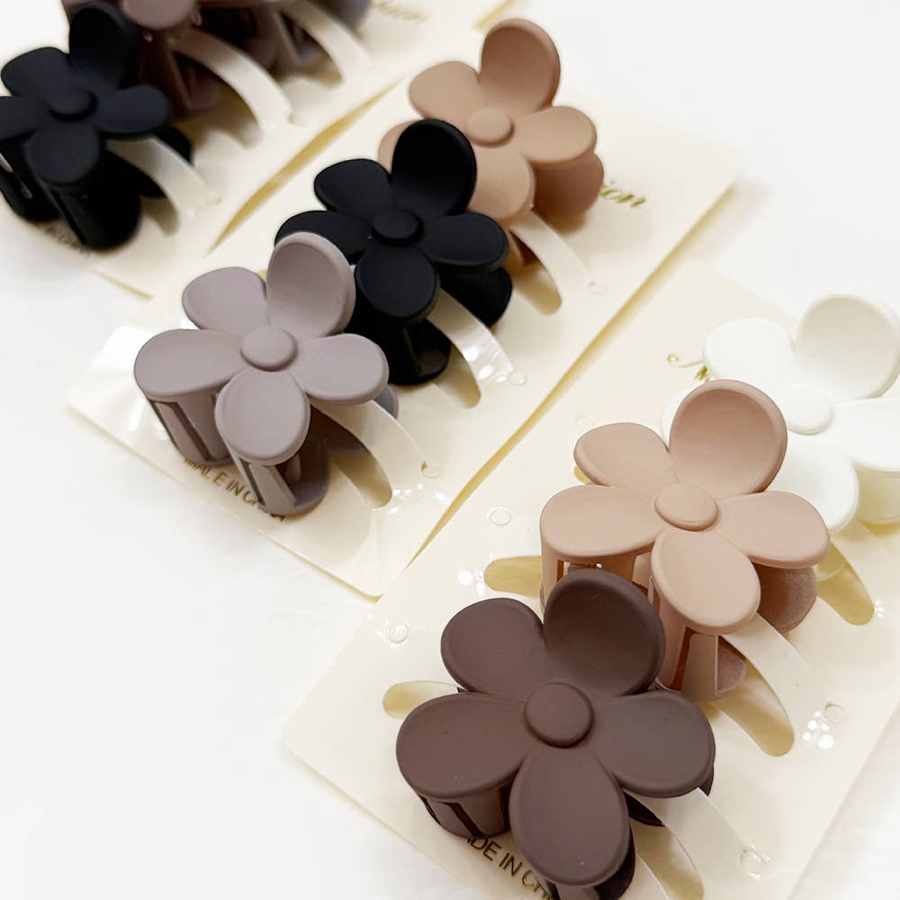 Mini Flower Hair Claw Set