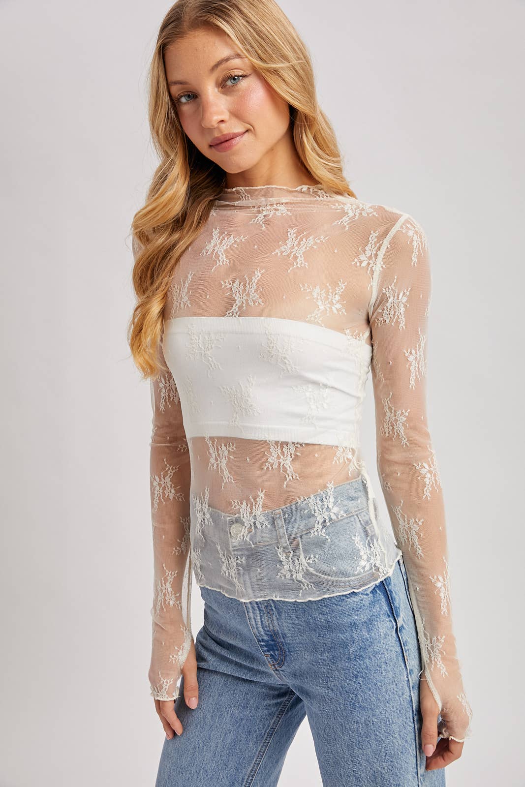 Emma Mesh Layering Top