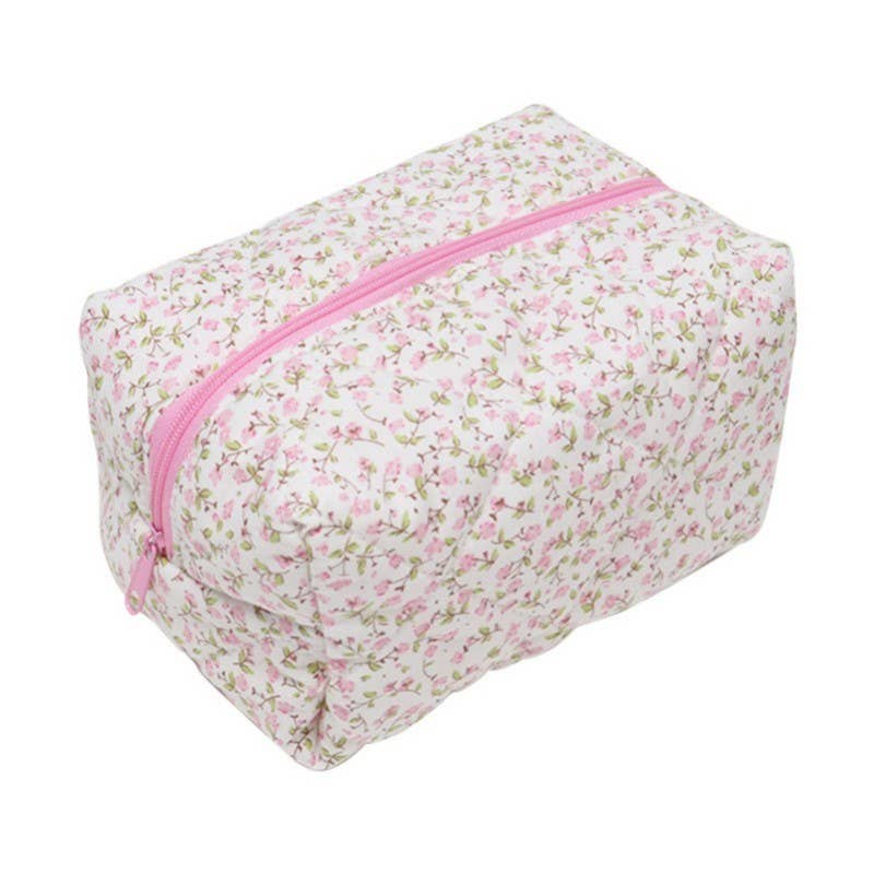 DITSY QUILTED FLORAL COSMETIC BAG