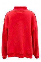MERRY Embroidered Mock Sweatshirt