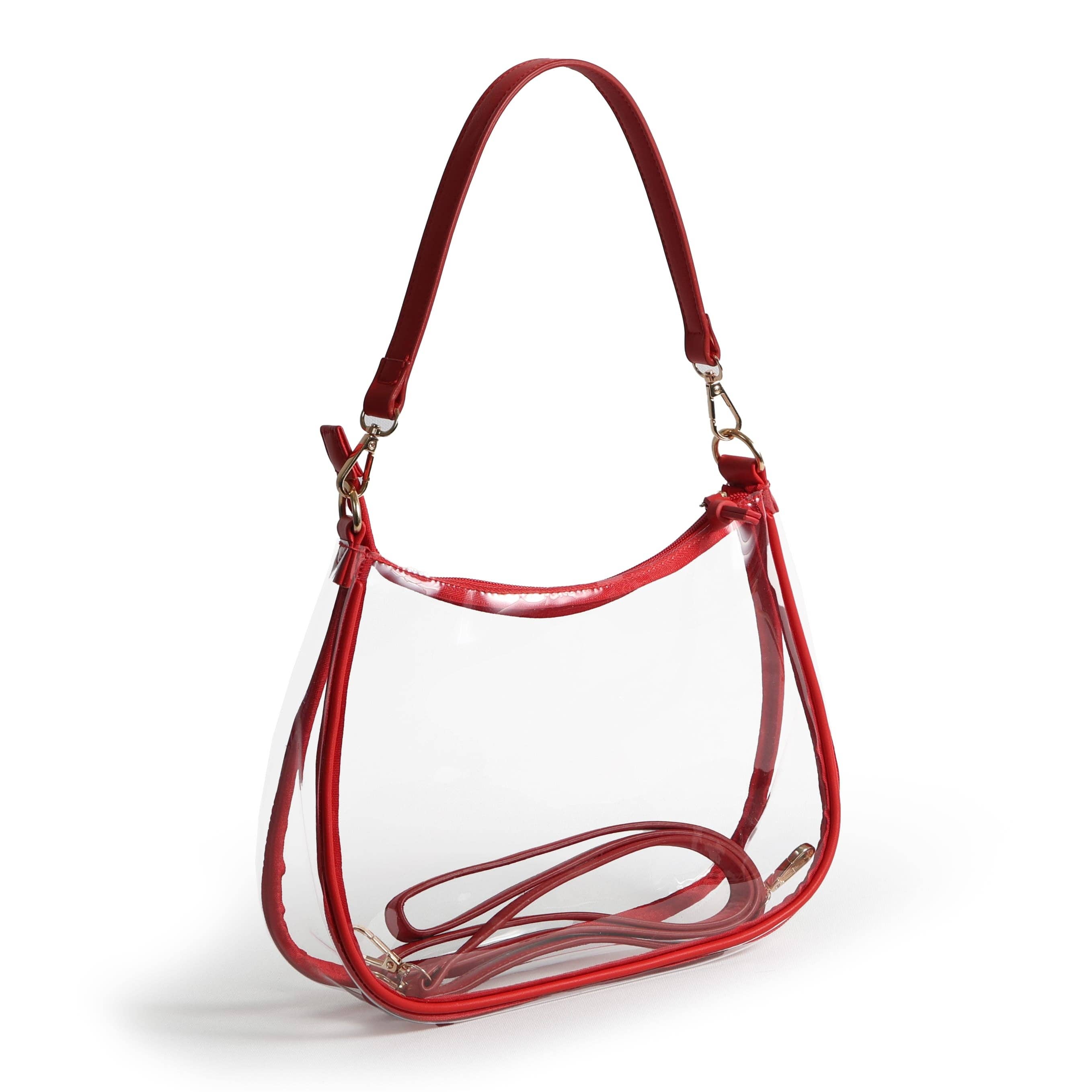 NC State Wolfpack Sara Clear Purse with Skinny Scarf