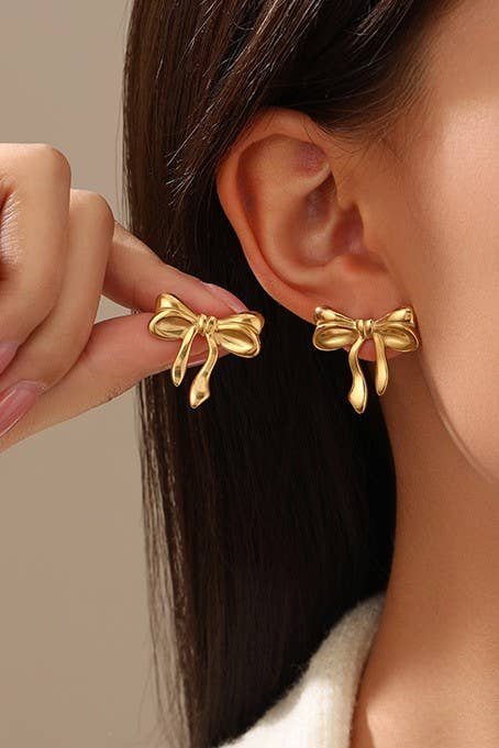 BOW STUD EARRINGS