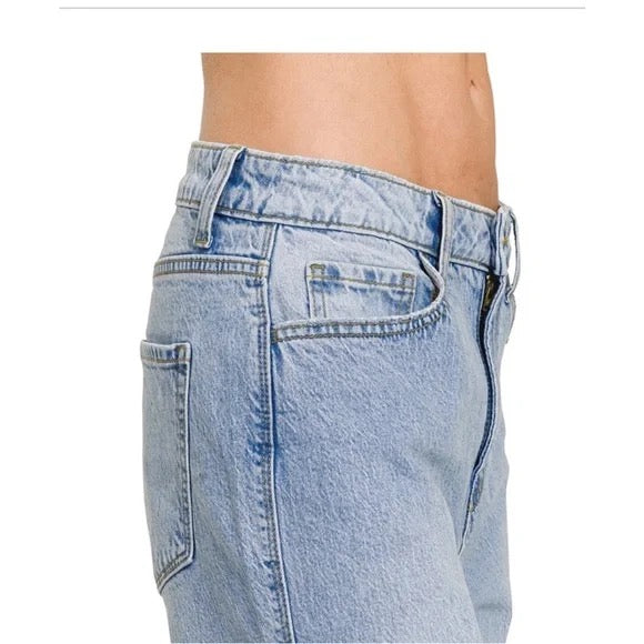 Ren Cuffed & Wide- Leg Jeans