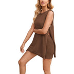 River Knit Top & Split Hem Set
