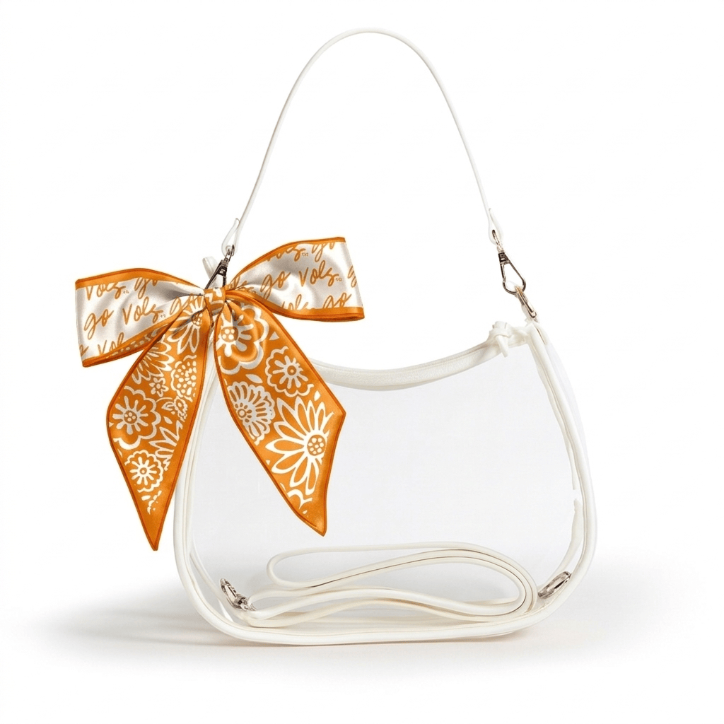 Tennessee Volunteers Sara Clear Purse with Skinny Scarf