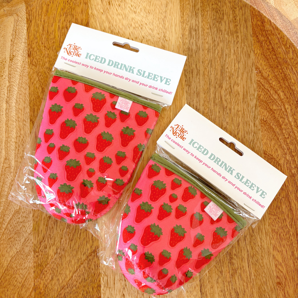 Coffee Cup Cover - Strawberry