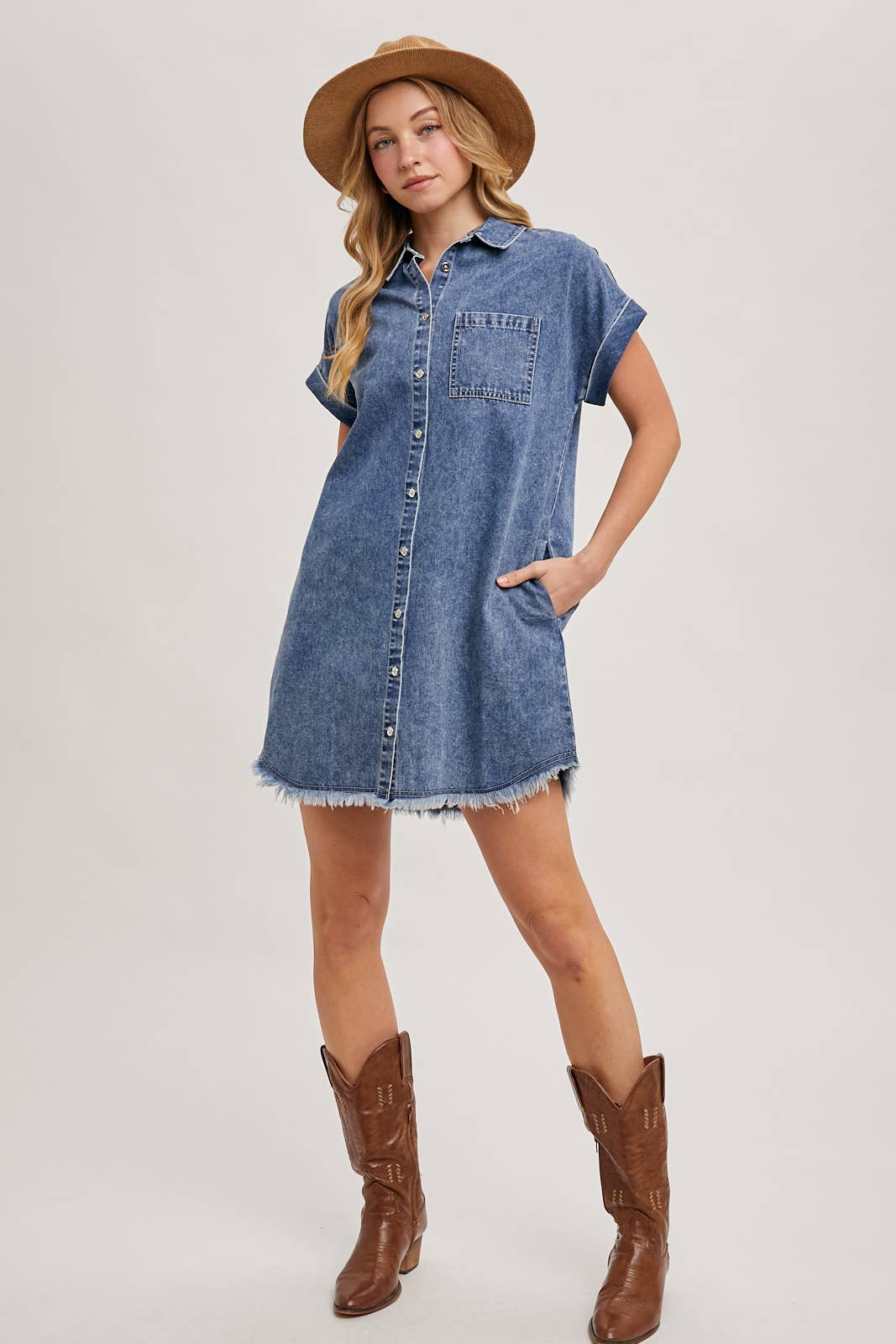 Ella Denim Shirt Dress