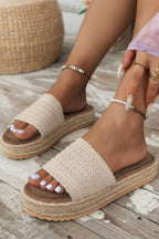 Boho Woven Wedge Sandals