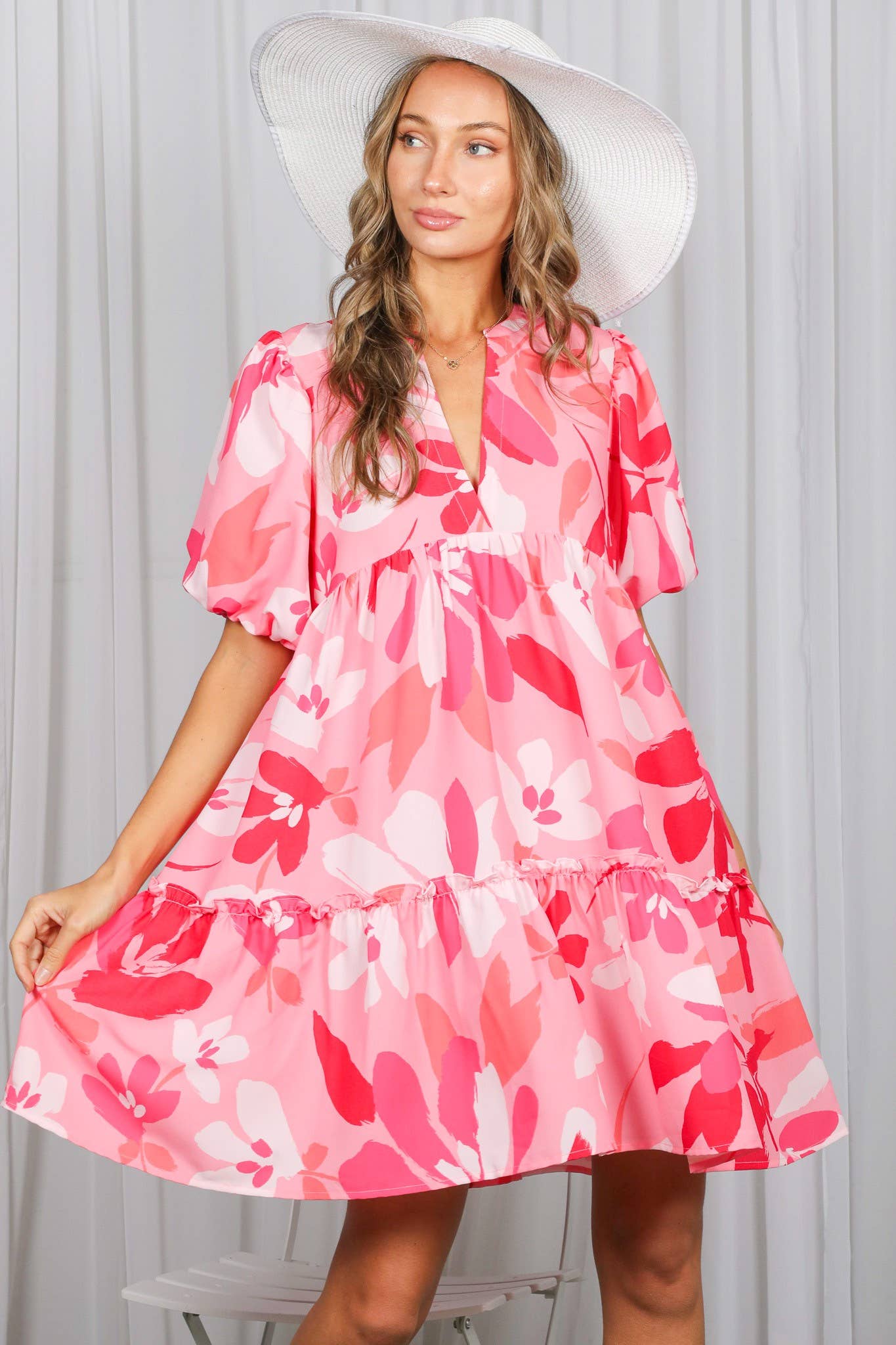 Jane Floral Baby Doll Dress