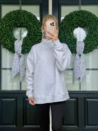 ANNA MOCK NECK PULLOVER