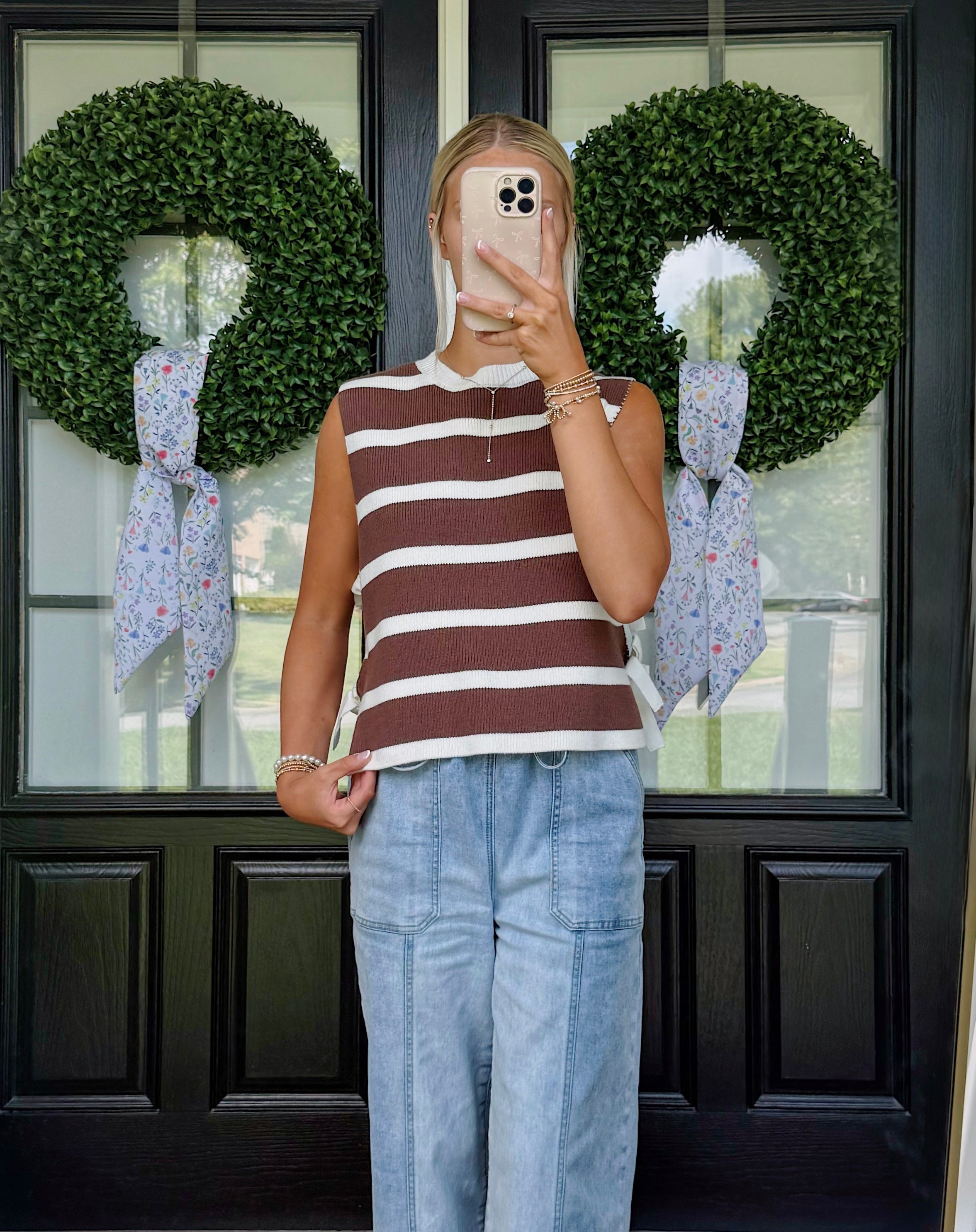 Aria Side tie sweater vest