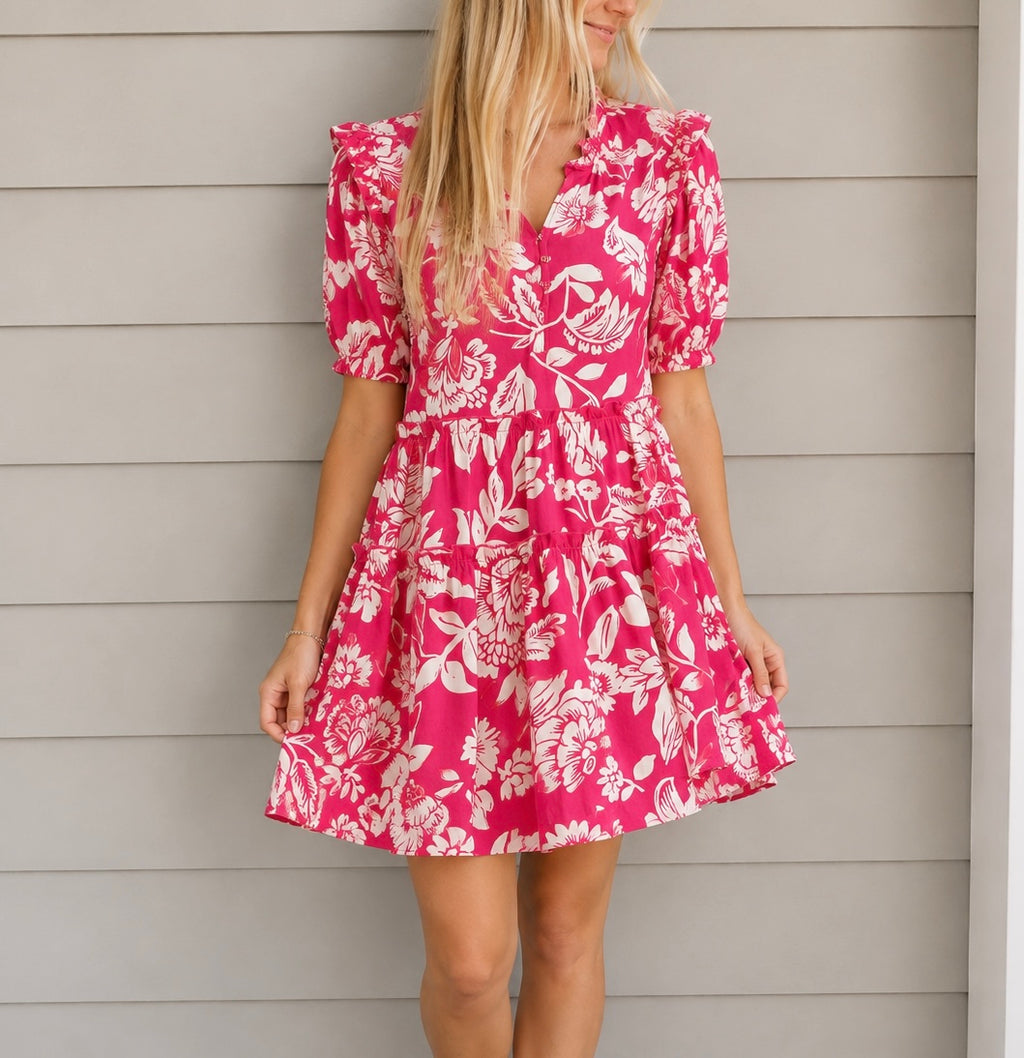 Faith Smocked Puff Dress