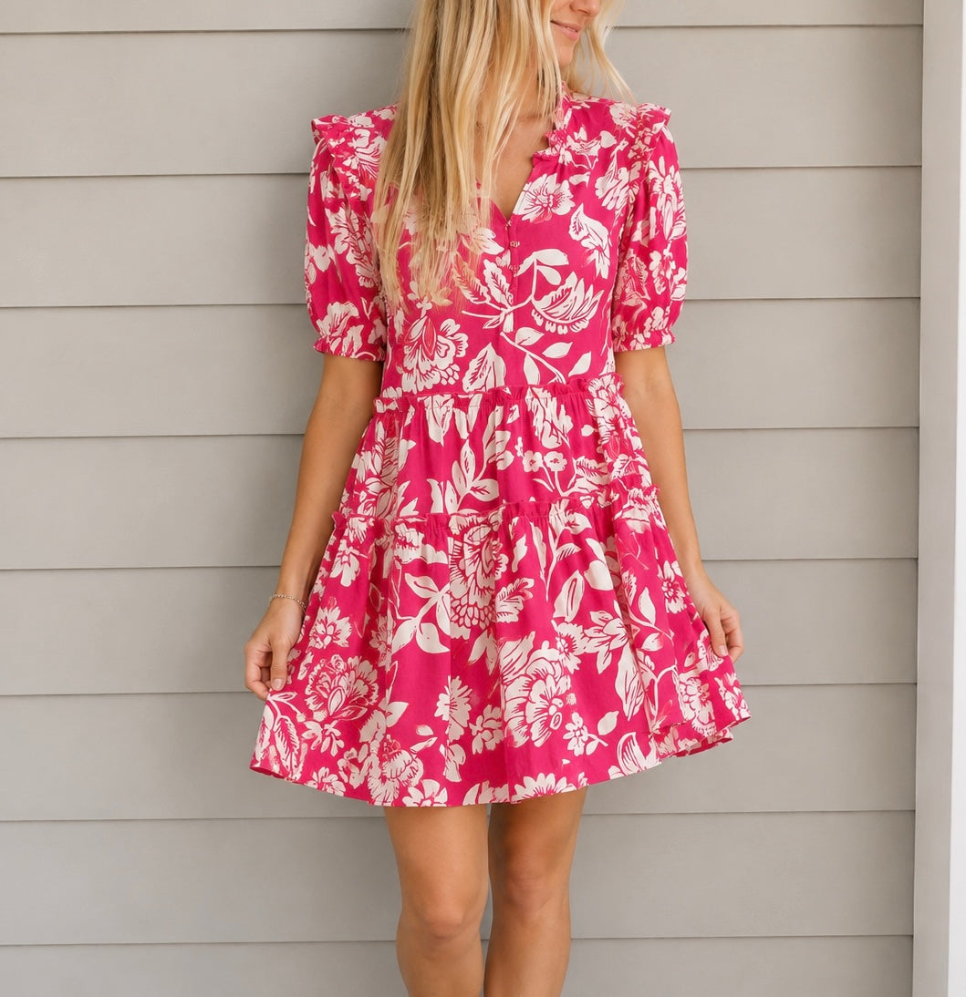 Faith Smocked Puff Dress