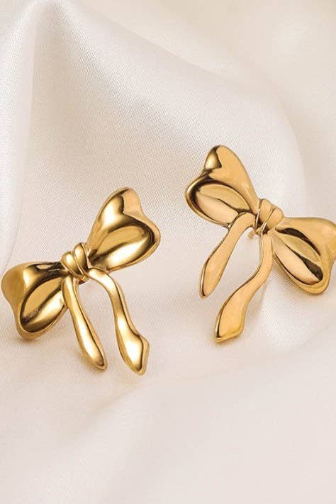 BOW STUD EARRINGS