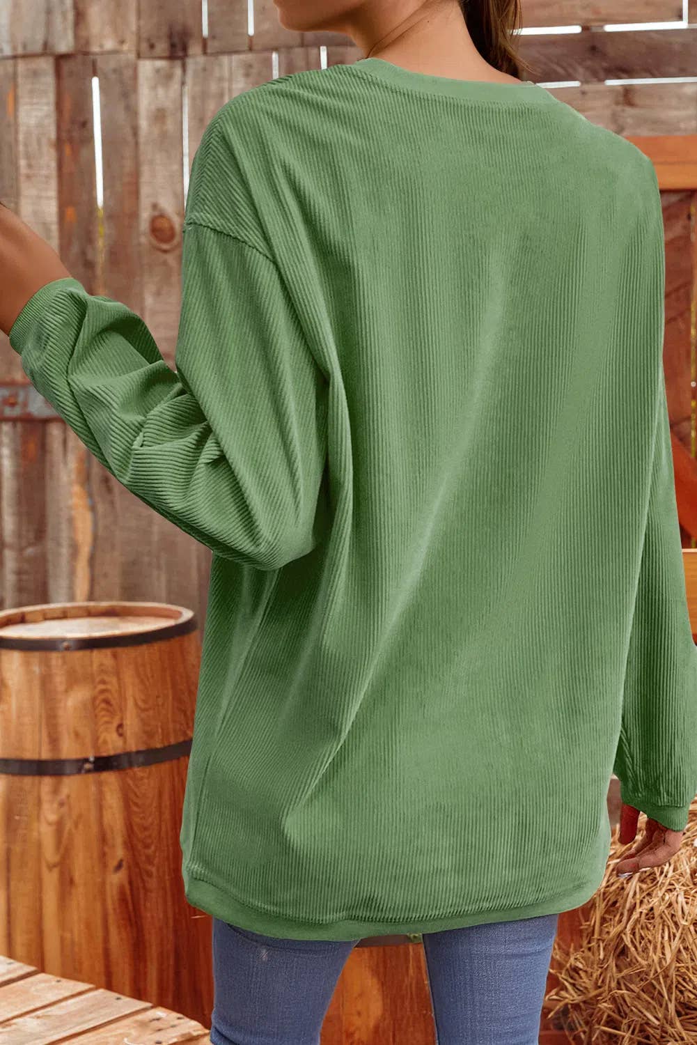 Rhinestone Ribbed St Patrick Sweatshirt