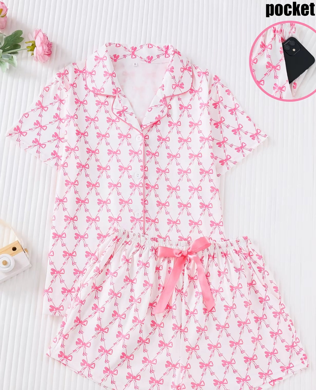 All Over Bow Pajamas