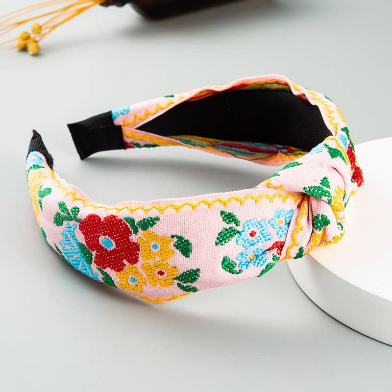 Sophia embroidery headband