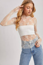 Emma Mesh Layering Top