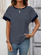 Calliope Striped Knit Top