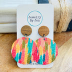 Colorful Brushstrokes Earrings