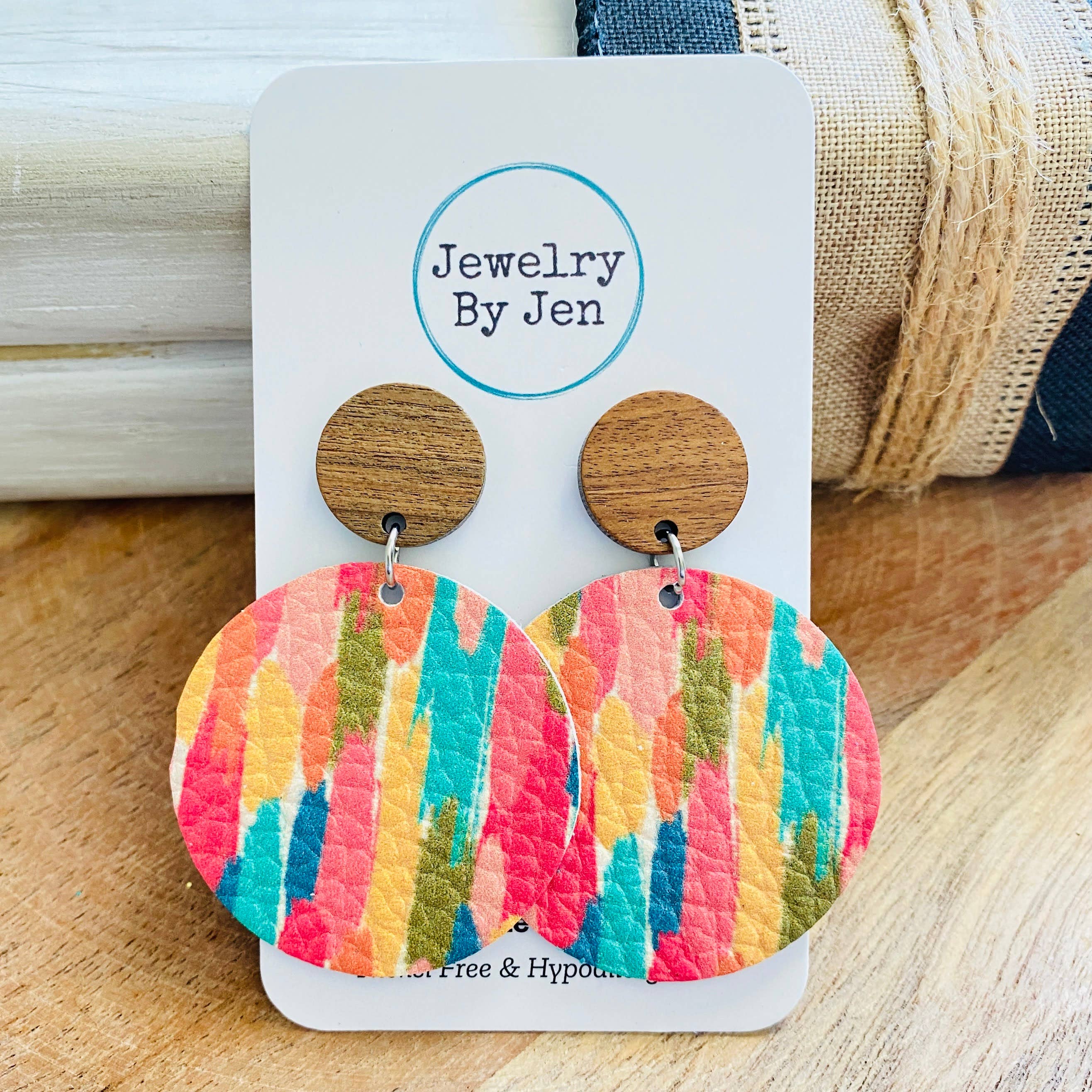 Colorful Brushstrokes Earrings