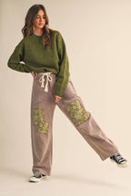 AMARA SCALLOPED EDGE SWEATER