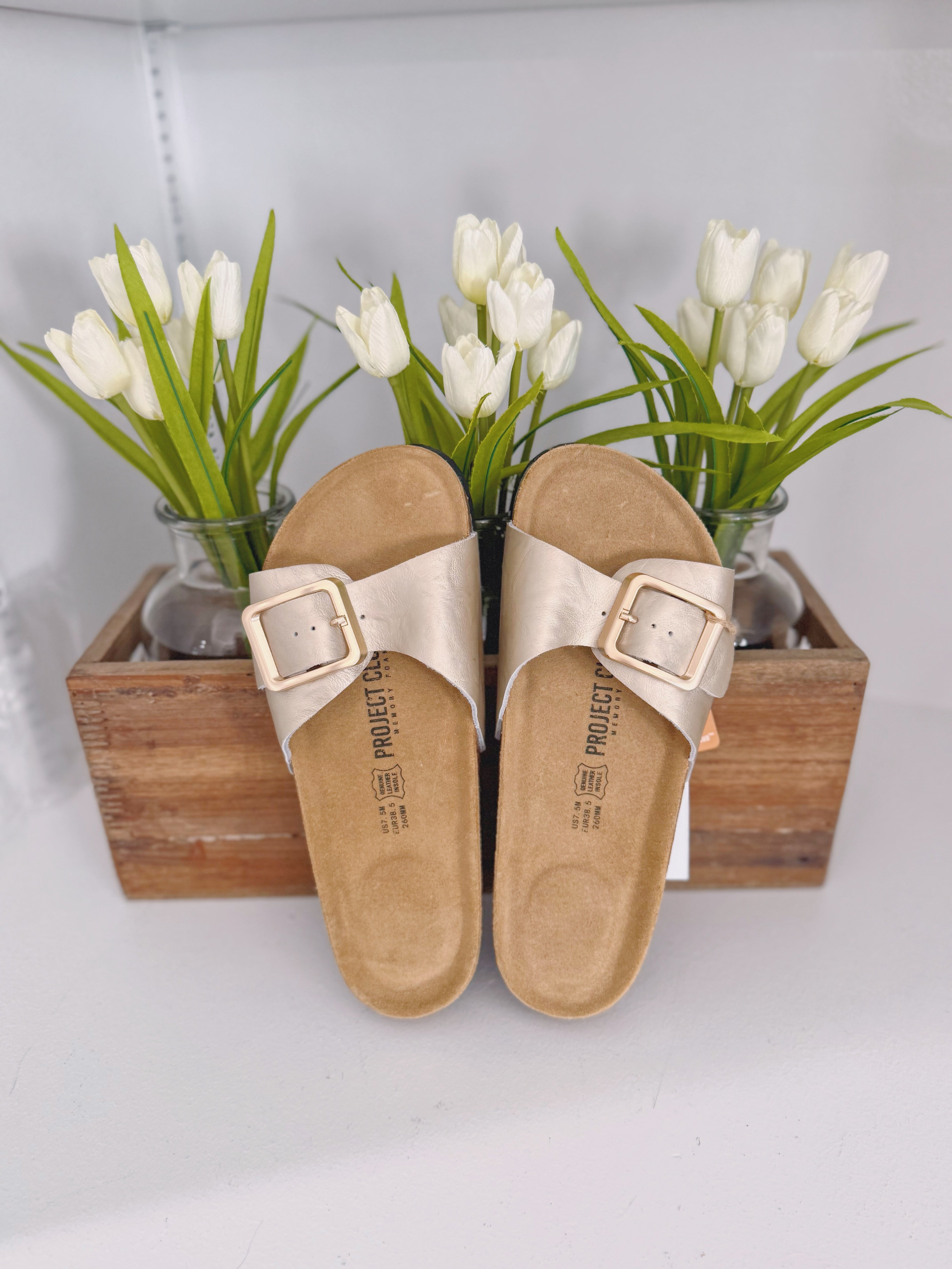 Buckle Slide on Sandals