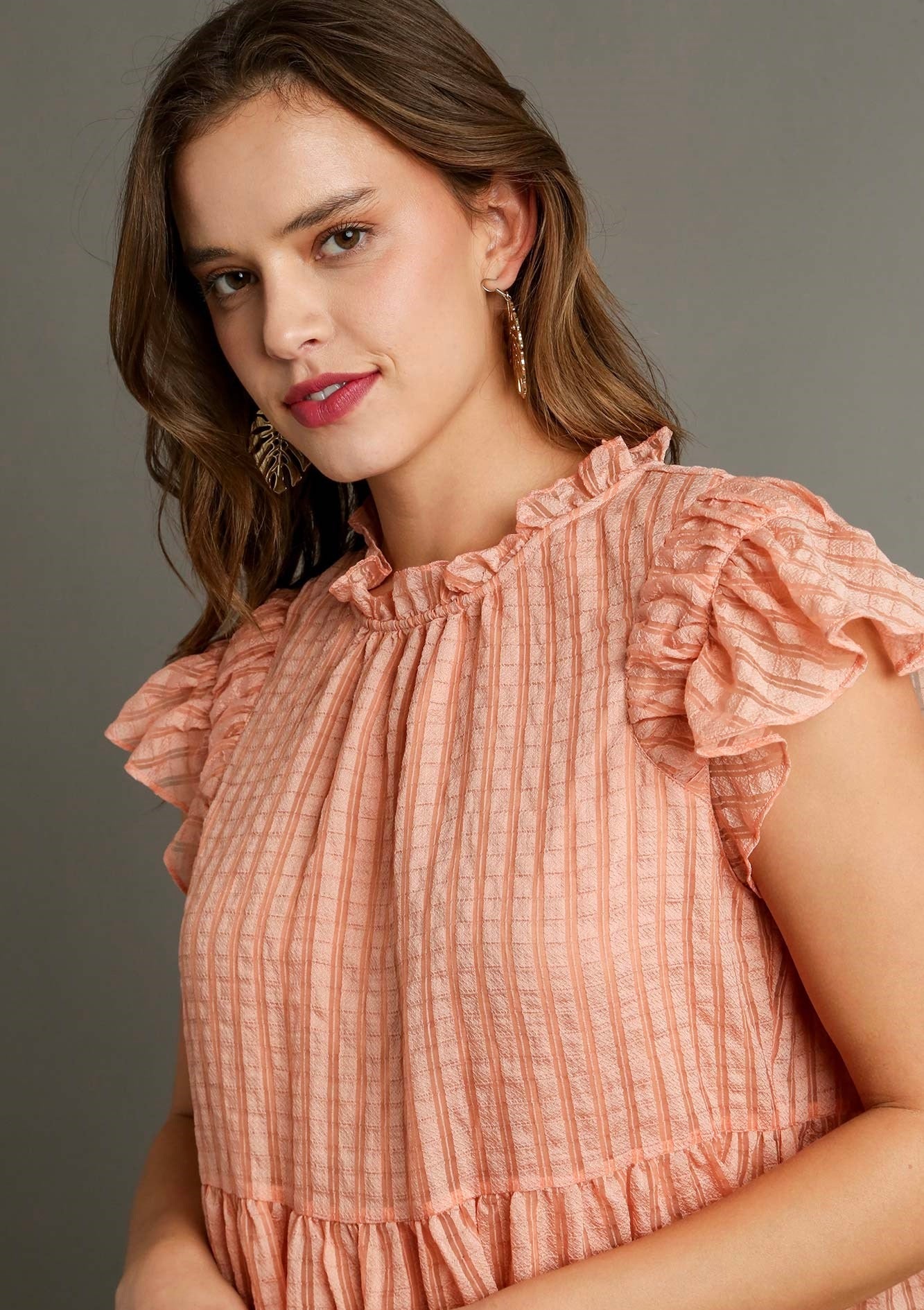 Reagan Textured Neck Dress