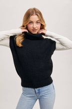 Jade Turtleneck Sweater Vest