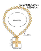Cross Pendant Chain Necklace
