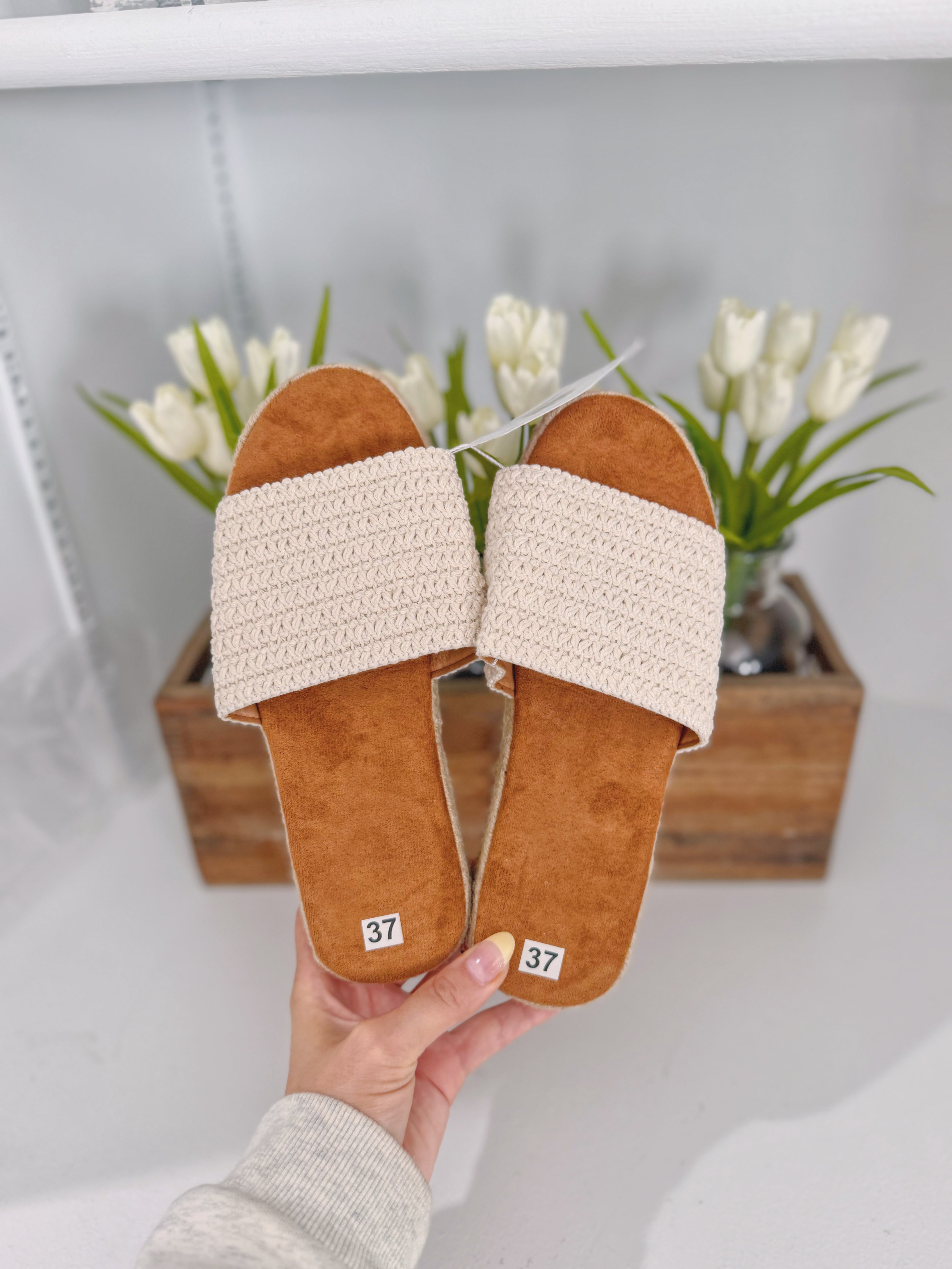 Boho Woven Wedge Sandals