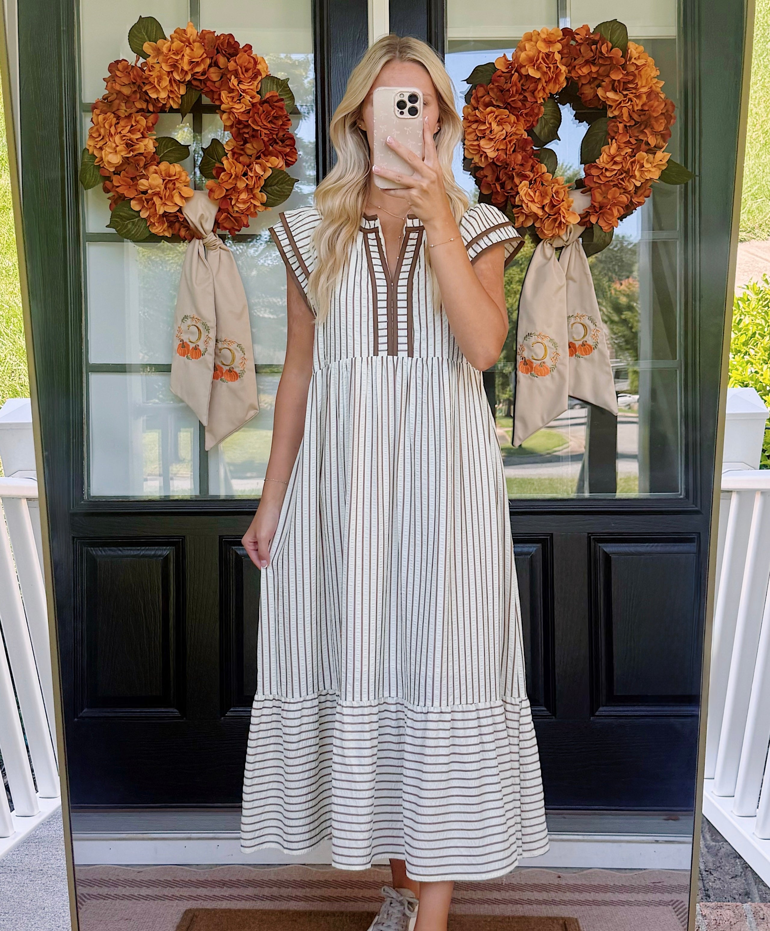 ALEX STRIPED DRESS