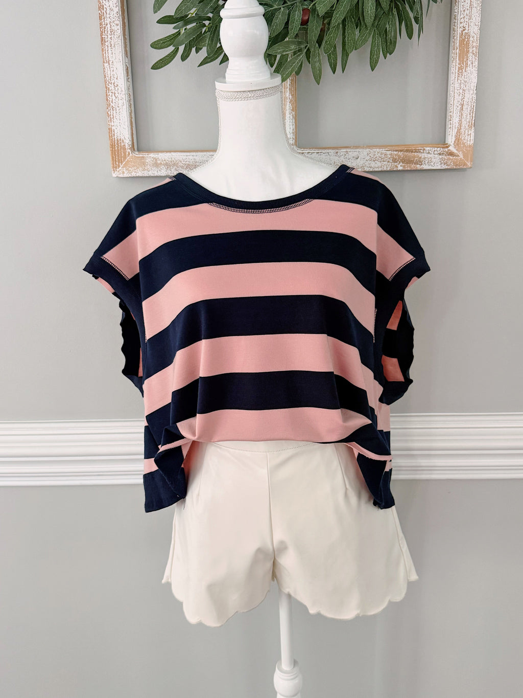 Boxy Crew Neck Top