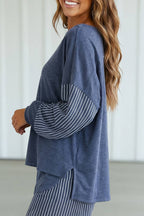 Striped Patchwork Pocket Lounge Set