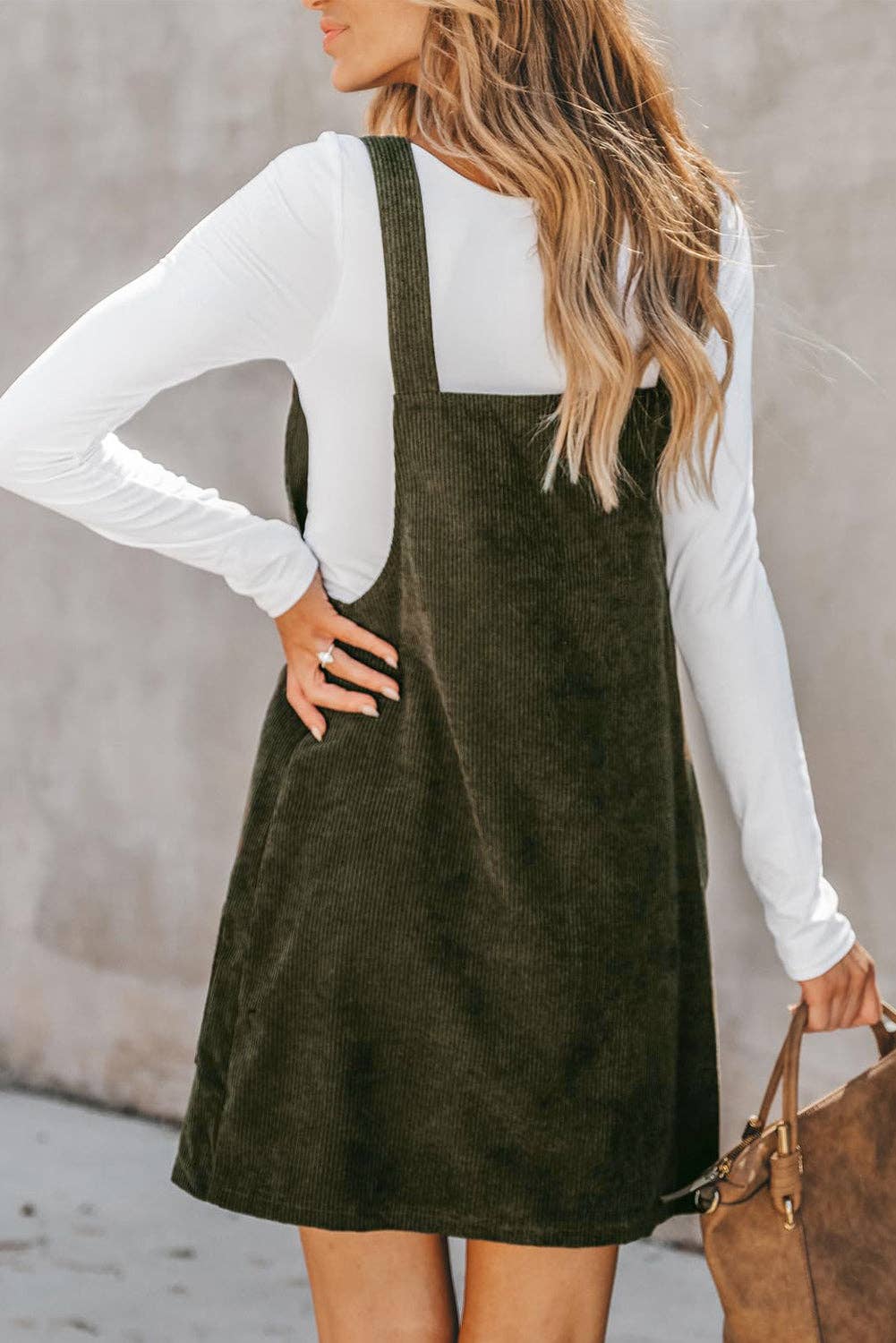 Hannah Corduroy Overall Dress