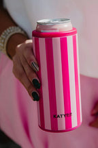 Pink & Hot Pink Slim Koozie